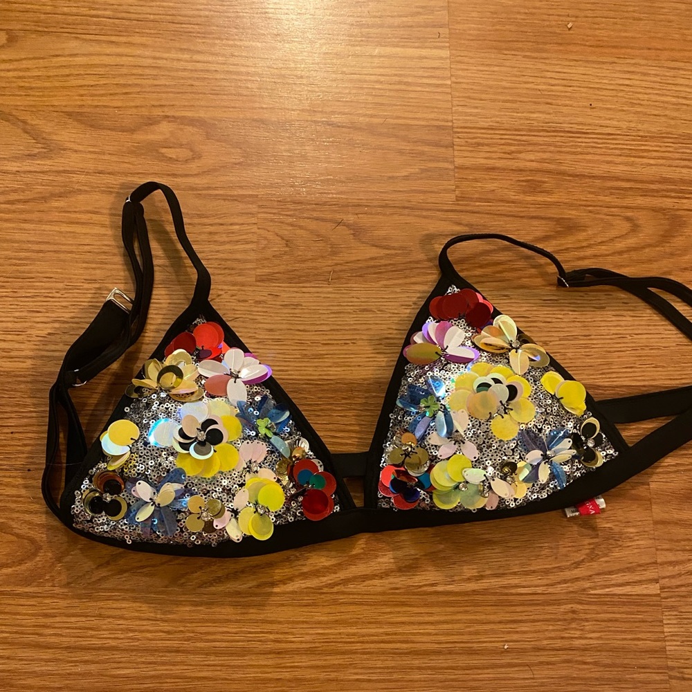 Signature swim top ASOS sequin festival